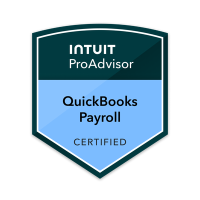 Intuit ProAdvisor QuickBooks Payroll Certified badge